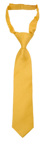 SOLID Yellow barneslips liten ferdigknyttet
