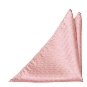 JAGGED Blush pink lommetørkle