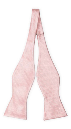 JAGGED Blush pink uknyttet sløyfe