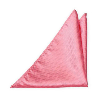 JAGGED Warm pink lommetørkle