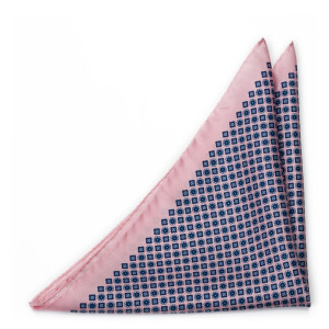 MEDAGLIONI Pink lommetørkle