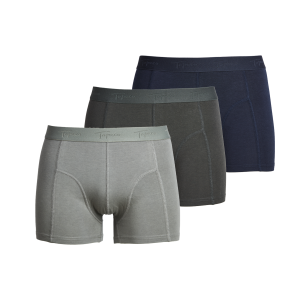 BAMBOO BOXER 3P GREEN/NAVY underbukser