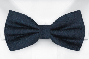 ORNATE Dark blue knyttet sløyfe