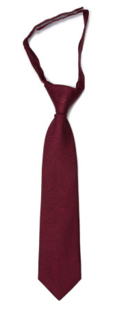 ORNATE Dark red barneslips liten ferdigknyttet