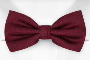 ORNATE Dark red knyttet sløyfe