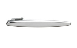 Oval silver slipsnål