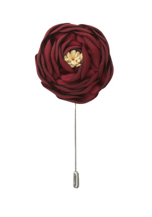 POSY BURGUNDY RED jakkenål