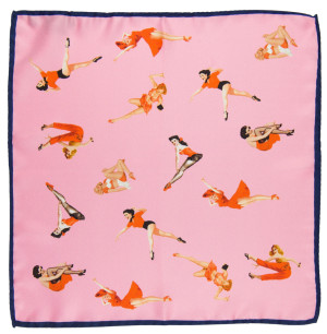 RAGAZZA COPERTINA PINK lommetørkle