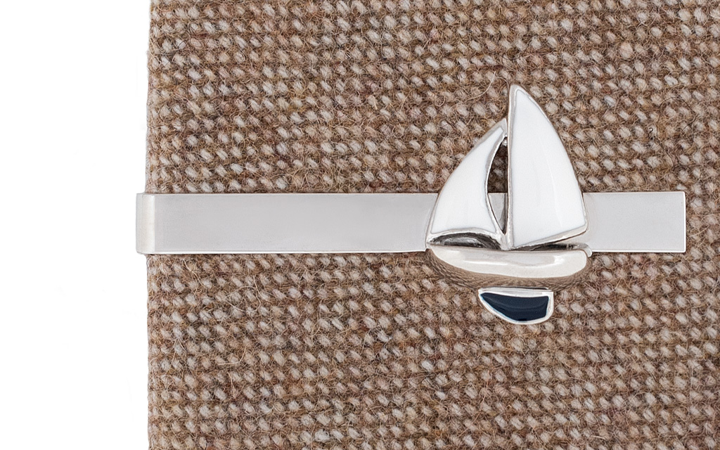 Sailingboat Silver slipsnål