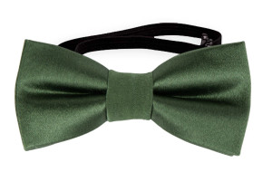 SATIN DARK SAGE babysløyfe