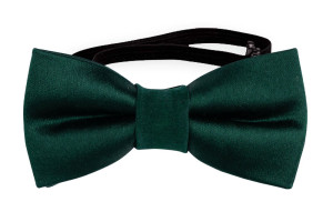 SATIN FOREST GREEN babysløyfe
