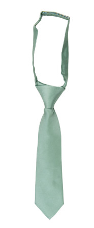 SATIN GREYED JADE barneslips liten ferdigknyttet