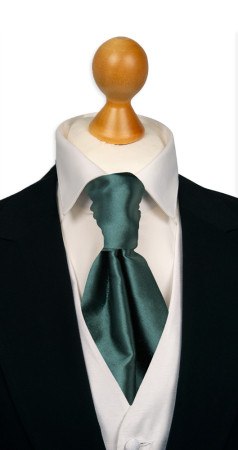 SATIN JUNIPER GREEN knyttet kravatt
