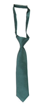 SATIN JUNIPER GREEN barneslips liten ferdigknyttet
