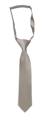 SATIN LATTE barneslips liten ferdigknyttet