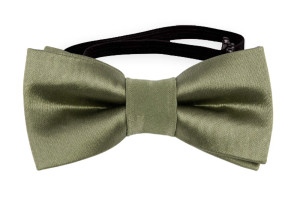 SATIN MOSS GREEN babysløyfe
