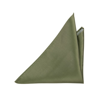 SATIN MOSS GREEN lommetørkle