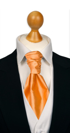 SATIN PEACH knyttet kravatt