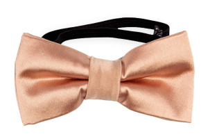 Satin Peach Pink babysløyfe