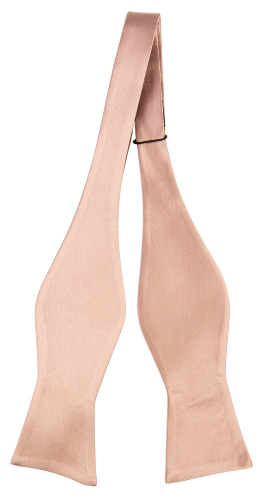 Satin Pearl Pink uknyttet sløyfe