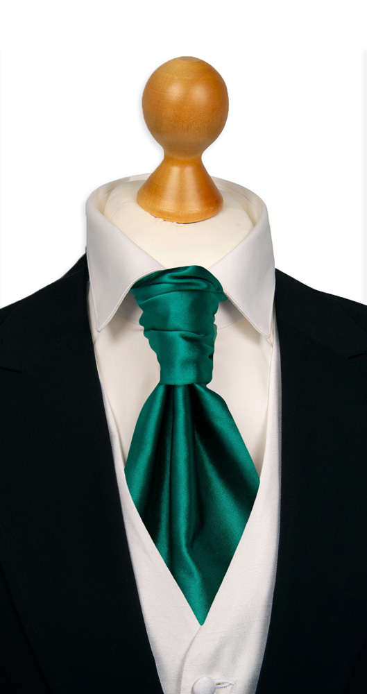 SATIN PERSIAN GREEN knyttet kravatt