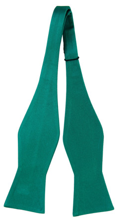 SATIN PERSIAN GREEN uknyttet sløyfe
