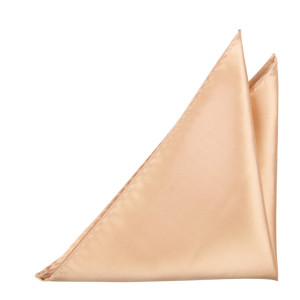 Satin Powder Peach lommetørkle