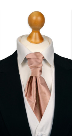 Satin Rose Gold knyttet kravatt