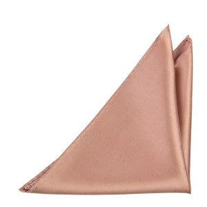 Satin Rose Gold lommetørkle
