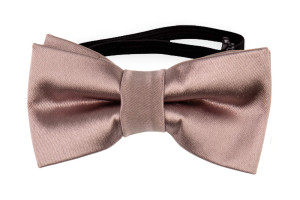 Satin Rose Taupe babysløyfe