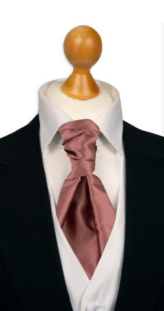 Satin Rose Wood knyttet kravatt