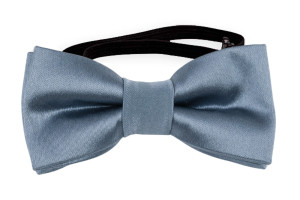 SATIN SLATE BLUE babysløyfe