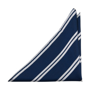 SIMPLYSTRIPED NAVY lommetørkle