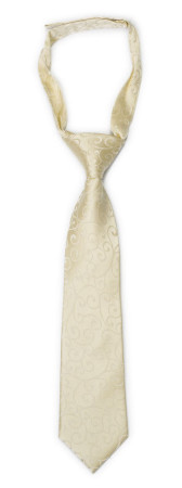 SNAZZY Champagne barneslips liten ferdigknyttet