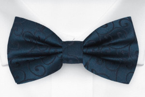 SNAZZY Dark blue knyttet sløyfe