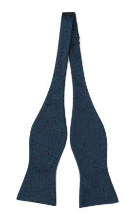 SNAZZY Dark blue uknyttet sløyfe