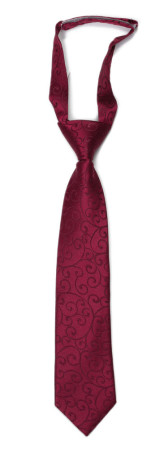 SNAZZY Dark red barneslips liten ferdigknyttet