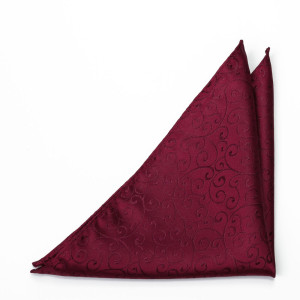SNAZZY Dark red lommetørkle