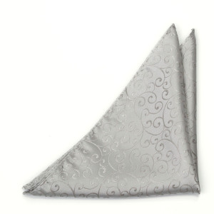 SNAZZY Silver lommetørkle