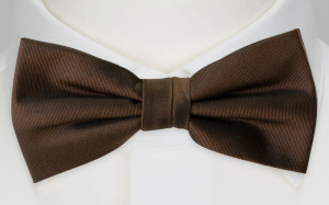 SOLID Dark brown sløyfe