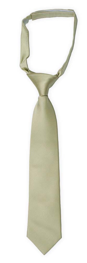 SOLID Sage green barneslips liten ferdigknyttet