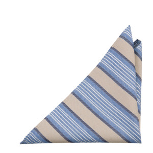 SPONTANEOUSSTRIPES FAWN BEIGE lommetørkle