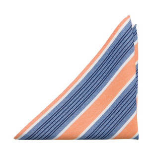 SPONTANEOUSSTRIPES ORANGE lommetørkle