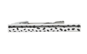 Spotted Silver/Black slipsnål