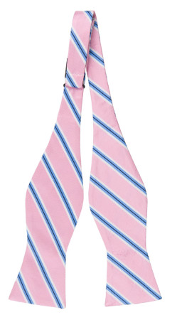 STRAIGHTONSTRIPE PINK uknyttet sløyfe