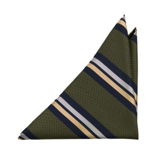 STRIPEDOUT OLIVE GREEN lommetørkle