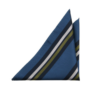 STRIPEDOUT SLATE BLUE lommetørkle