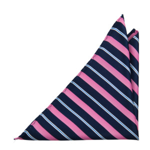 STRIPEFORWARD PINK lommetørkle