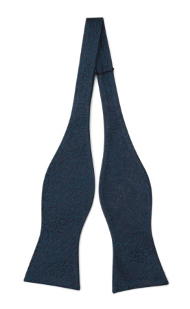 SWANKY Dark blue uknyttet sløyfe