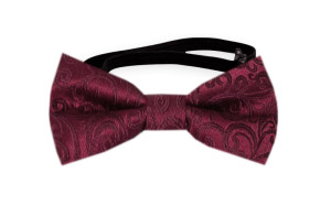 SWANKY Dark red babysløyfe